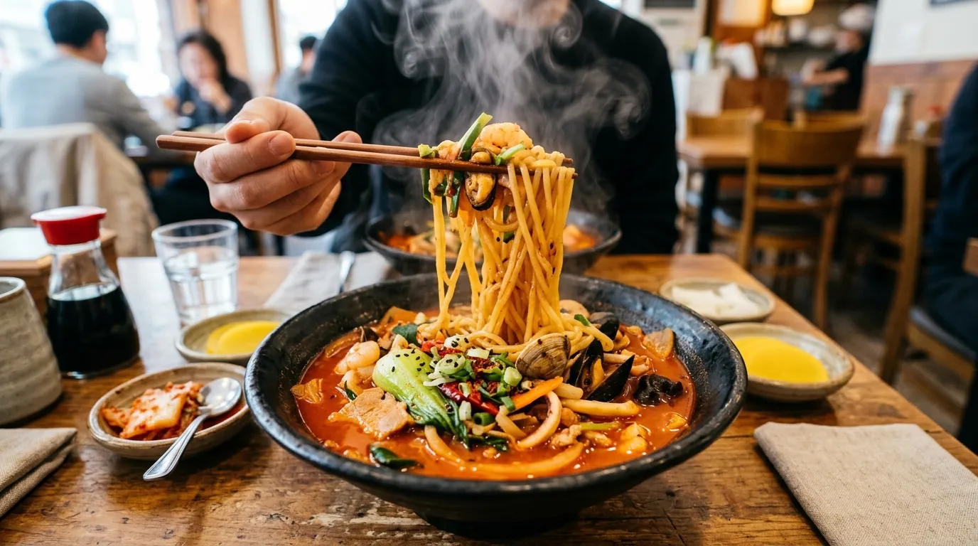 술 마신 다음 날 매운 짬뽕 해장 대표 이미지